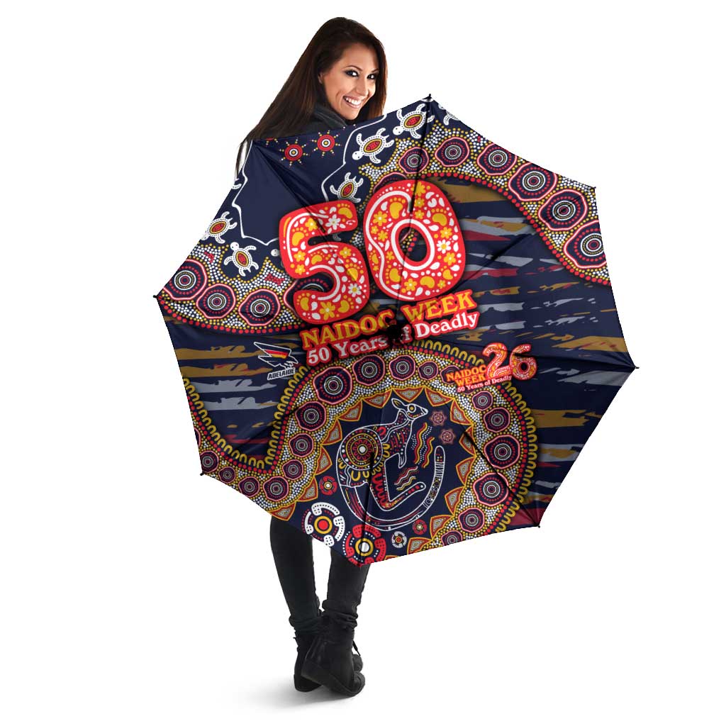 Adelaide Crows NAIDOC Week 2026 Umbrella Australian Aboriginal Dot Art Dreamtime Pattern Style