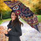 Adelaide Crows NAIDOC Week 2026 Umbrella Australian Aboriginal Dot Art Dreamtime Pattern Style