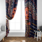 Adelaide Crows NAIDOC Week 2026 Window Curtain Australian Aboriginal Dot Art Dreamtime Pattern Style