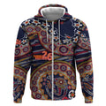 Adelaide Crows NAIDOC Week 2026 Zip Hoodie Australian Aboriginal Dot Art Dreamtime Pattern Style