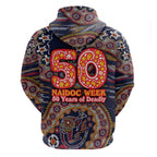 Adelaide Crows NAIDOC Week 2026 Zip Hoodie Australian Aboriginal Dot Art Dreamtime Pattern Style
