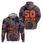 Adelaide Crows NAIDOC Week 2026 Zip Hoodie Australian Aboriginal Dot Art Dreamtime Pattern Style