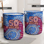 Brisbane Lions NAIDOC Week 2026 Laundry Basket Australian Aboriginal Dot Art Dreamtime Pattern Style