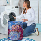 Brisbane Lions NAIDOC Week 2026 Laundry Basket Australian Aboriginal Dot Art Dreamtime Pattern Style