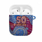 Brisbane Lions NAIDOC Week 2026 AirPods Case Australian Aboriginal Dot Art Dreamtime Pattern Style