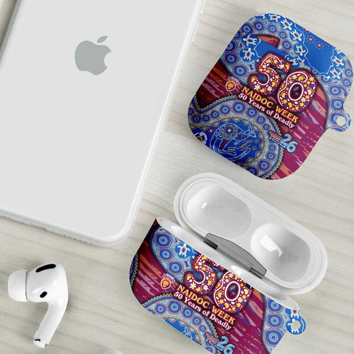 Brisbane Lions NAIDOC Week 2026 AirPods Case Australian Aboriginal Dot Art Dreamtime Pattern Style