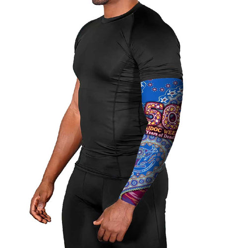 Brisbane Lions NAIDOC Week 2026 Arm Sleeves Australian Aboriginal Dot Art Dreamtime Pattern Style