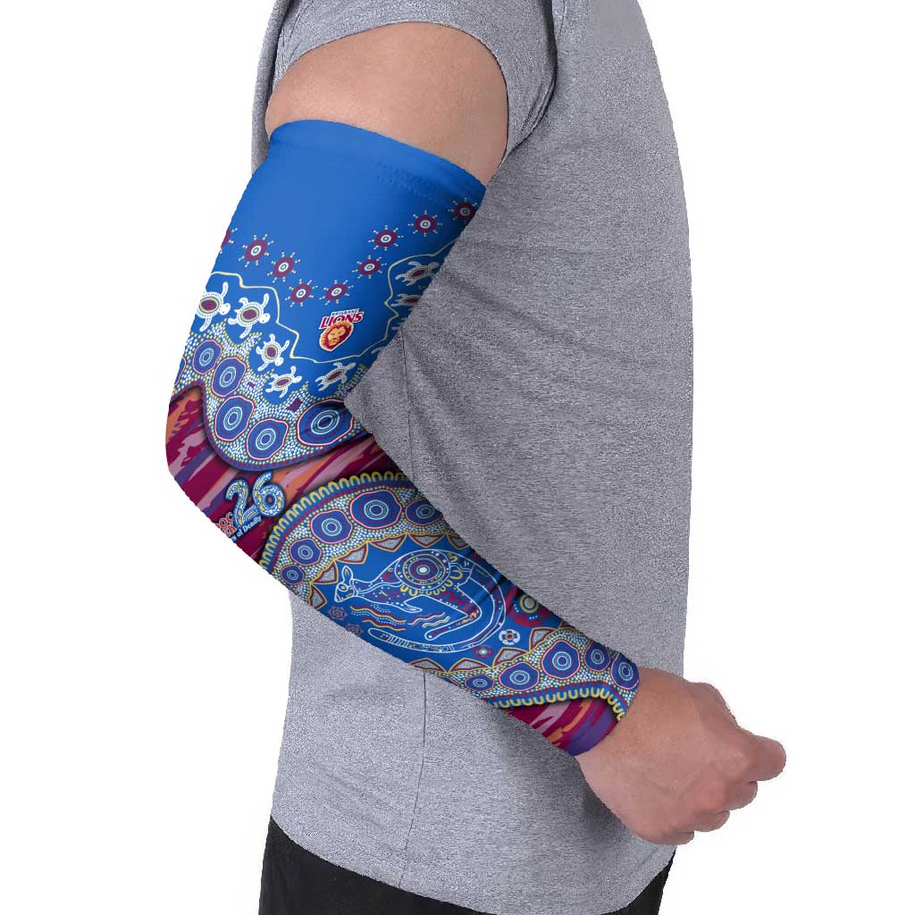 Brisbane Lions NAIDOC Week 2026 Arm Sleeves Australian Aboriginal Dot Art Dreamtime Pattern Style