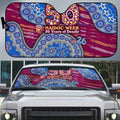 Brisbane Lions NAIDOC Week 2026 Auto Sun Shade Australian Aboriginal Dot Art Dreamtime Pattern Style