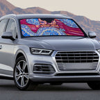 Brisbane Lions NAIDOC Week 2026 Auto Sun Shade Australian Aboriginal Dot Art Dreamtime Pattern Style