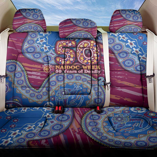 Brisbane Lions NAIDOC Week 2026 Back Car Seat Cover Australian Aboriginal Dot Art Dreamtime Pattern Style