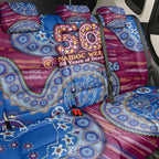 Brisbane Lions NAIDOC Week 2026 Back Car Seat Cover Australian Aboriginal Dot Art Dreamtime Pattern Style