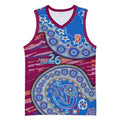 Brisbane Lions NAIDOC Week 2026 Basketball Jersey Australian Aboriginal Dot Art Dreamtime Pattern Style