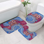 Brisbane Lions NAIDOC Week 2026 Bathroom Set Australian Aboriginal Dot Art Dreamtime Pattern Style