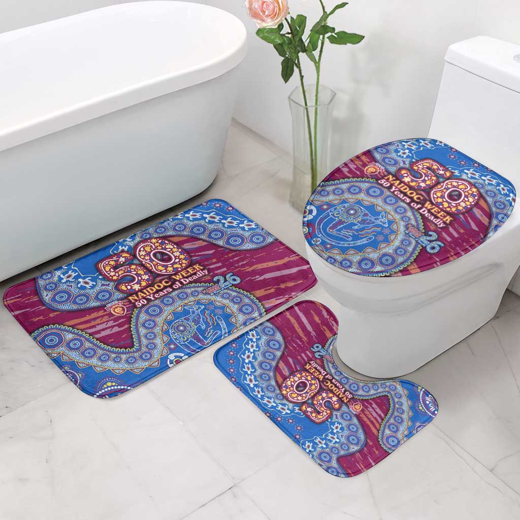 Brisbane Lions NAIDOC Week 2026 Bathroom Set Australian Aboriginal Dot Art Dreamtime Pattern Style