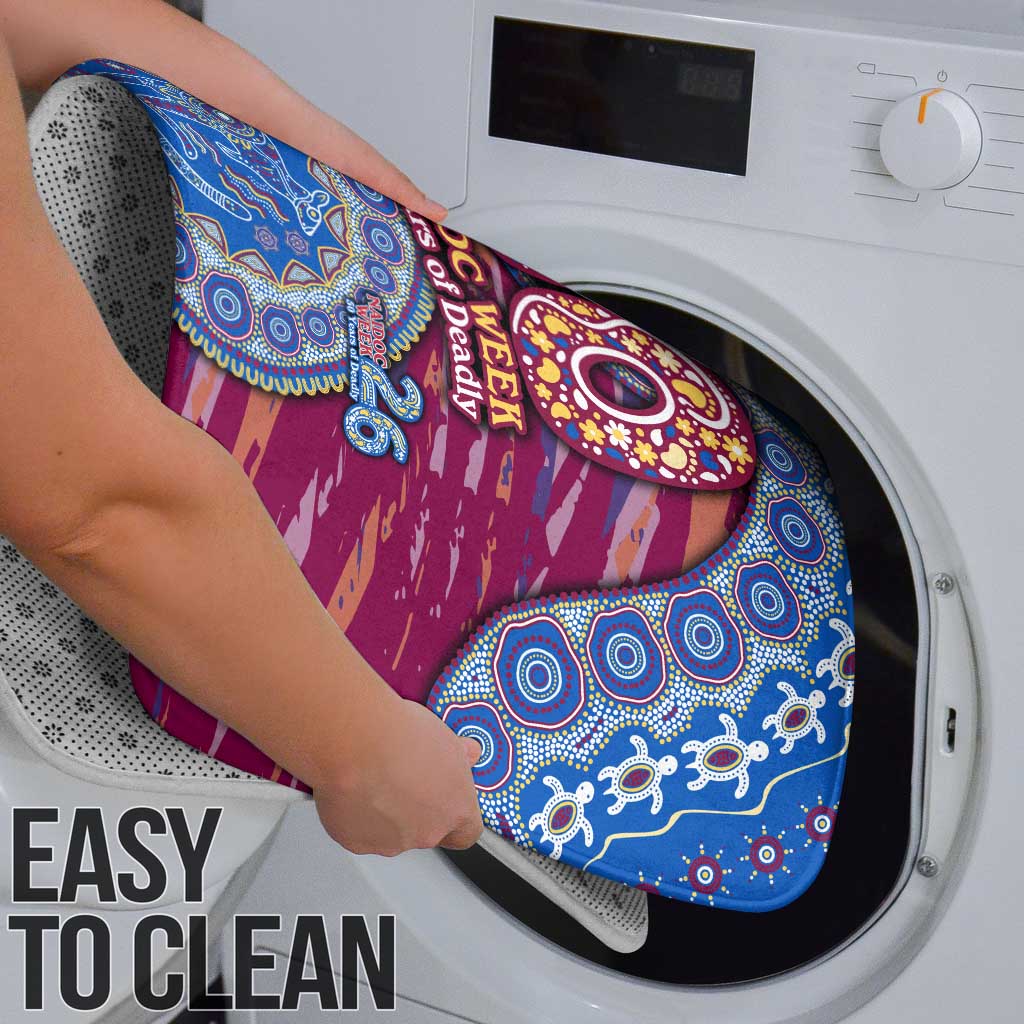Brisbane Lions NAIDOC Week 2026 Bathroom Set Australian Aboriginal Dot Art Dreamtime Pattern Style