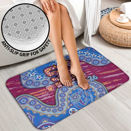 Brisbane Lions NAIDOC Week 2026 Bathroom Set Australian Aboriginal Dot Art Dreamtime Pattern Style