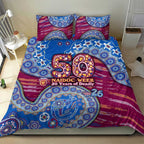 Brisbane Lions NAIDOC Week 2026 Bedding Set Australian Aboriginal Dot Art Dreamtime Pattern Style