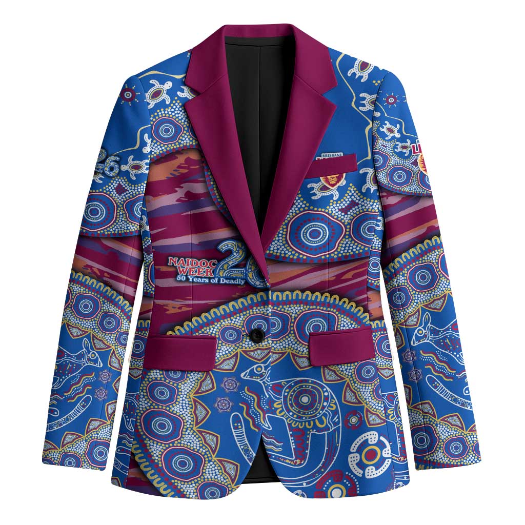 Brisbane Lions NAIDOC Week 2026 Blazer Australian Aboriginal Dot Art Dreamtime Pattern Style