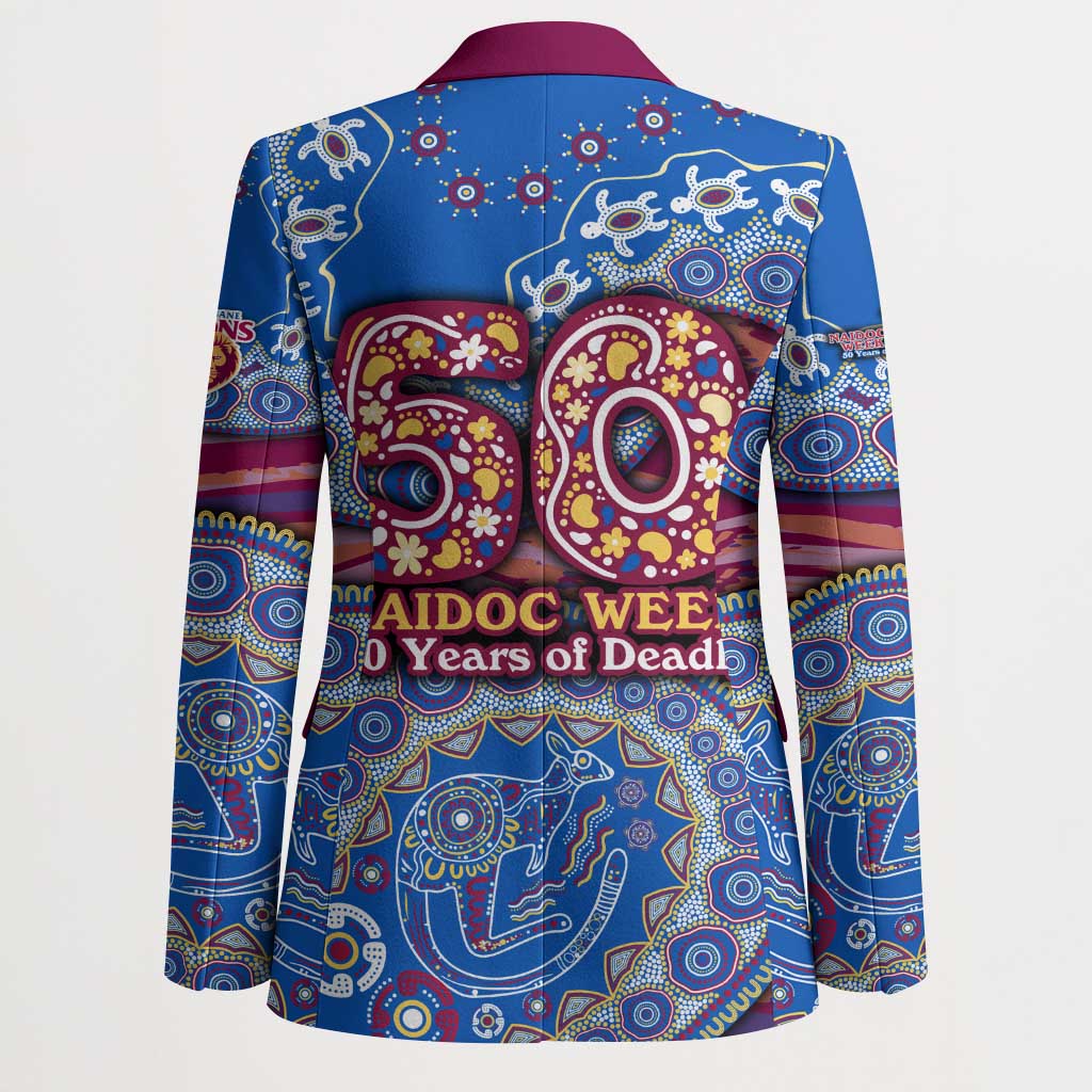 Brisbane Lions NAIDOC Week 2026 Blazer Australian Aboriginal Dot Art Dreamtime Pattern Style