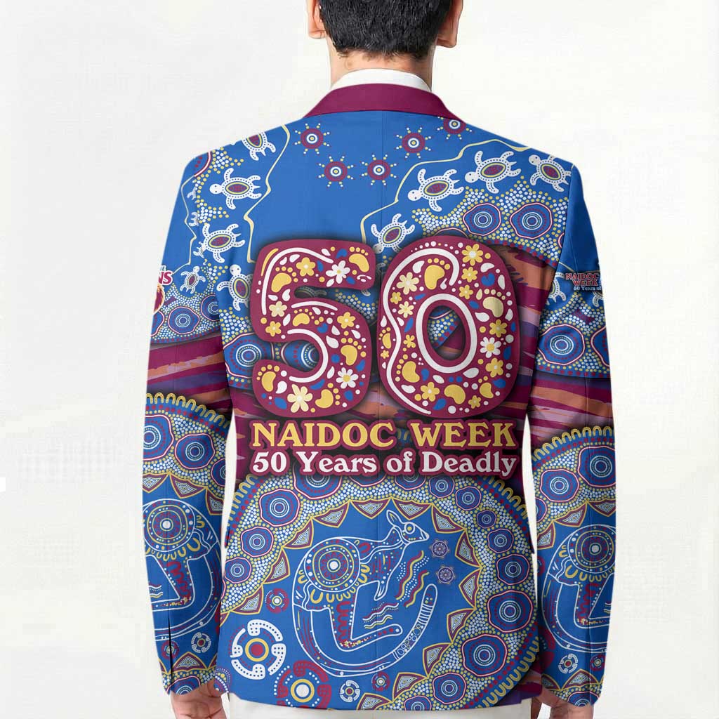Brisbane Lions NAIDOC Week 2026 Blazer Australian Aboriginal Dot Art Dreamtime Pattern Style