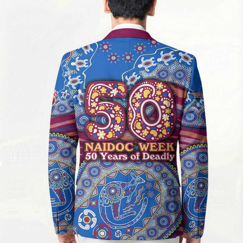 Brisbane Lions NAIDOC Week 2026 Blazer Australian Aboriginal Dot Art Dreamtime Pattern Style