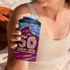 Brisbane Lions NAIDOC Week 2026 4 in 1 Can Cooler Tumbler Australian Aboriginal Dot Art Dreamtime Pattern Style