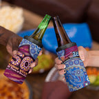 Brisbane Lions NAIDOC Week 2026 4 in 1 Can Cooler Tumbler Australian Aboriginal Dot Art Dreamtime Pattern Style