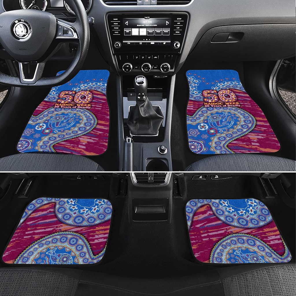 Brisbane Lions NAIDOC Week 2026 Car Mats Australian Aboriginal Dot Art Dreamtime Pattern Style