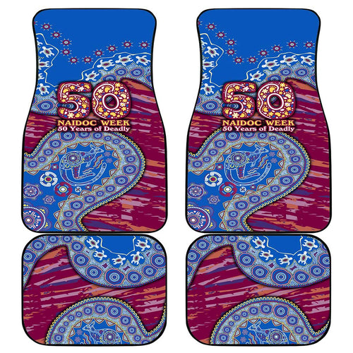 Brisbane Lions NAIDOC Week 2026 Car Mats Australian Aboriginal Dot Art Dreamtime Pattern Style