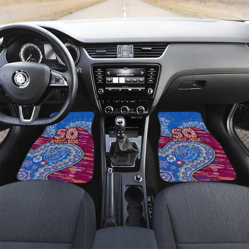 Brisbane Lions NAIDOC Week 2026 Car Mats Australian Aboriginal Dot Art Dreamtime Pattern Style