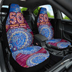 Brisbane Lions NAIDOC Week 2026 Car Seat Cover Australian Aboriginal Dot Art Dreamtime Pattern Style