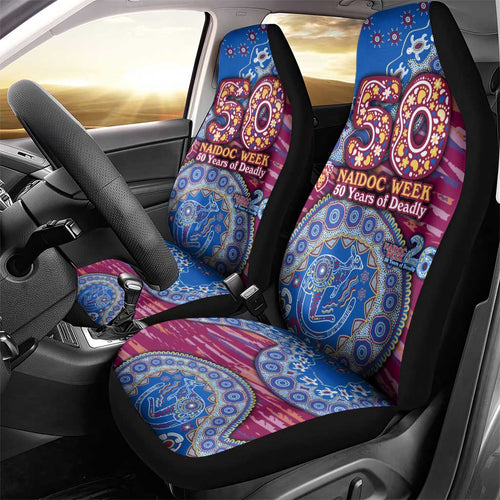 Brisbane Lions NAIDOC Week 2026 Car Seat Cover Australian Aboriginal Dot Art Dreamtime Pattern Style
