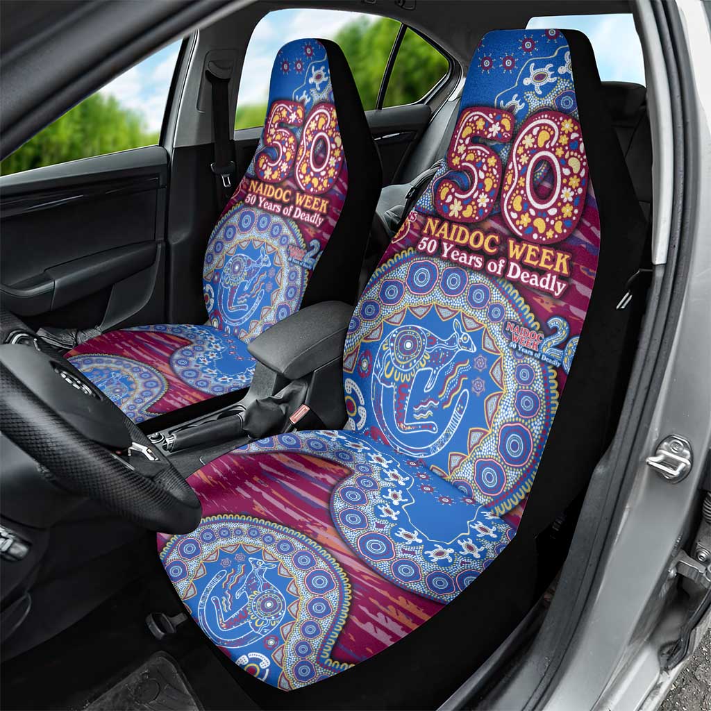 Brisbane Lions NAIDOC Week 2026 Car Seat Cover Australian Aboriginal Dot Art Dreamtime Pattern Style