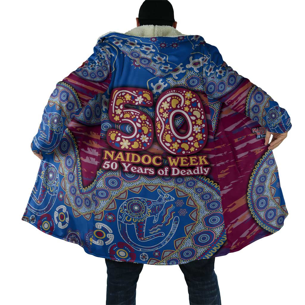 Brisbane Lions NAIDOC Week 2026 Cloak Australian Aboriginal Dot Art Dreamtime Pattern Style