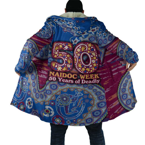 Brisbane Lions NAIDOC Week 2026 Cloak Australian Aboriginal Dot Art Dreamtime Pattern Style