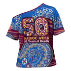 Brisbane Lions NAIDOC Week 2026 Cross Shoulder Shirt Australian Aboriginal Dot Art Dreamtime Pattern Style