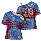 Brisbane Lions NAIDOC Week 2026 Cross Shoulder Shirt Australian Aboriginal Dot Art Dreamtime Pattern Style