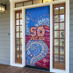 Brisbane Lions NAIDOC Week 2026 Door Cover Australian Aboriginal Dot Art Dreamtime Pattern Style