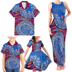 Brisbane Lions NAIDOC Week 2026 Family Matching Tank Maxi Dress and Hawaiian Shirt Australian Aboriginal Dot Art Dreamtime Pattern Style