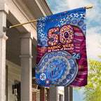 Brisbane Lions NAIDOC Week 2026 Garden Flag Australian Aboriginal Dot Art Dreamtime Pattern Style