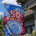 Brisbane Lions NAIDOC Week 2026 Garden Flag Australian Aboriginal Dot Art Dreamtime Pattern Style