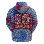 Brisbane Lions NAIDOC Week 2026 Hoodie Australian Aboriginal Dot Art Dreamtime Pattern Style