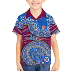Brisbane Lions NAIDOC Week 2026 Kid Hawaiian Shirt Australian Aboriginal Dot Art Dreamtime Pattern Style