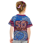 Brisbane Lions NAIDOC Week 2026 Kid T Shirt Australian Aboriginal Dot Art Dreamtime Pattern Style