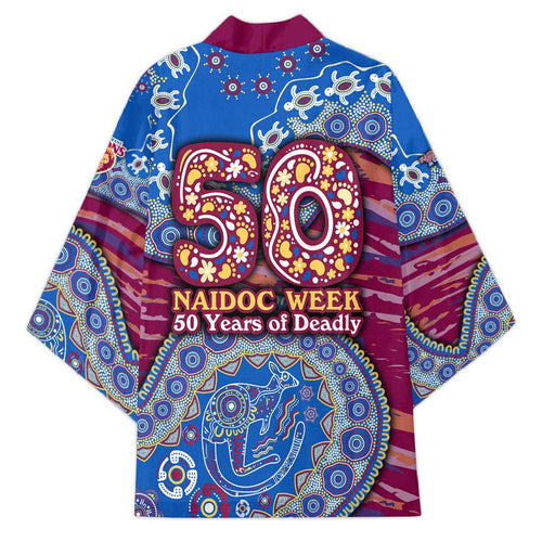 Brisbane Lions NAIDOC Week 2026 Kimono Australian Aboriginal Dot Art Dreamtime Pattern Style