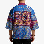 Brisbane Lions NAIDOC Week 2026 Kimono Australian Aboriginal Dot Art Dreamtime Pattern Style