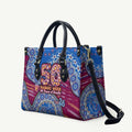 Brisbane Lions NAIDOC Week 2026 Leather Bag Australian Aboriginal Dot Art Dreamtime Pattern Style