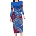 Brisbane Lions NAIDOC Week 2026 Long Sleeve Bodycon Dress Australian Aboriginal Dot Art Dreamtime Pattern Style