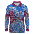 Brisbane Lions NAIDOC Week 2026 Long Sleeve Polo Shirt Australian Aboriginal Dot Art Dreamtime Pattern Style